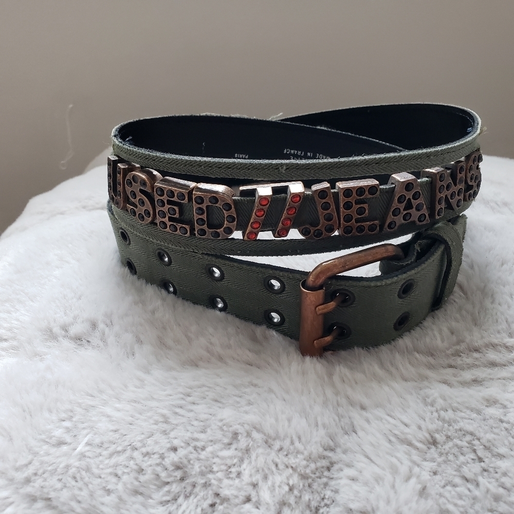 Used Jeans Belt made in France